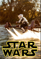Affiche Star Wars - Speeder Bike Jetovator Battle